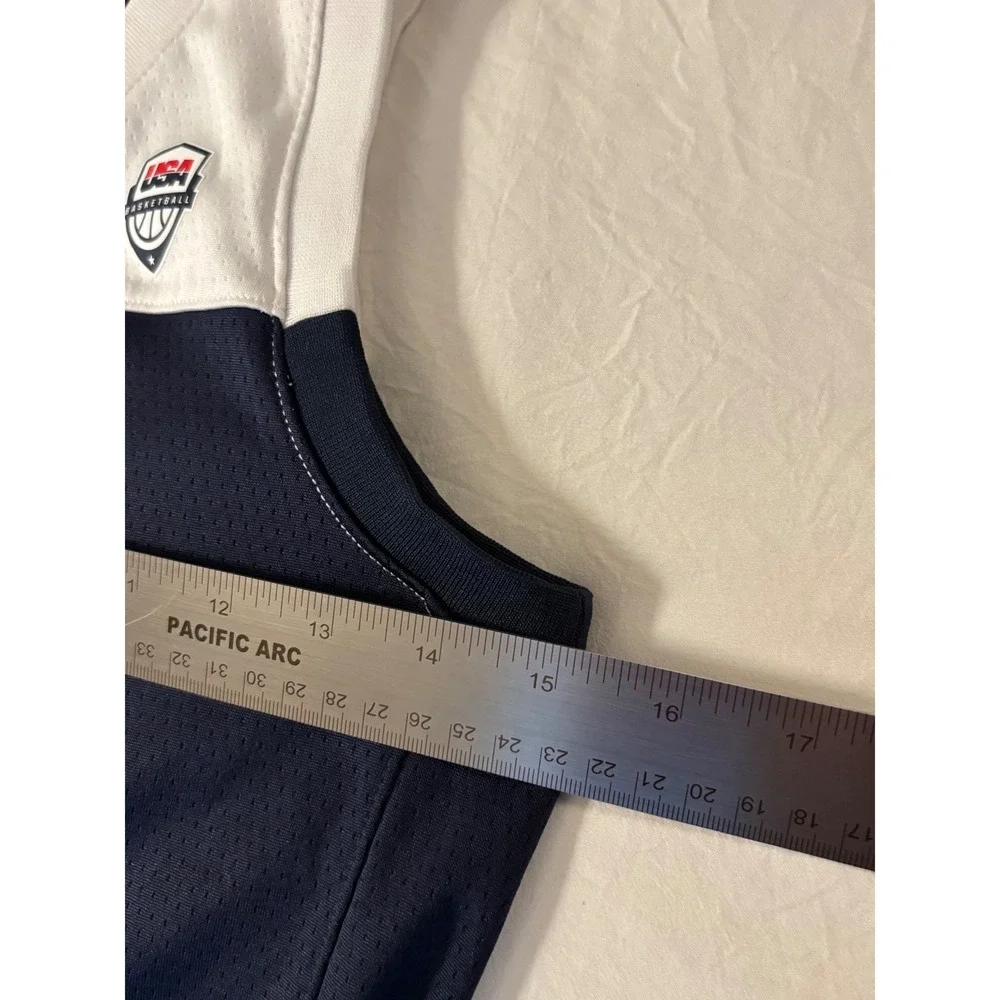 Nike Kids USA Basketball Kevin Durant 5 Jersey Navy White Dri-FIT Small 8
